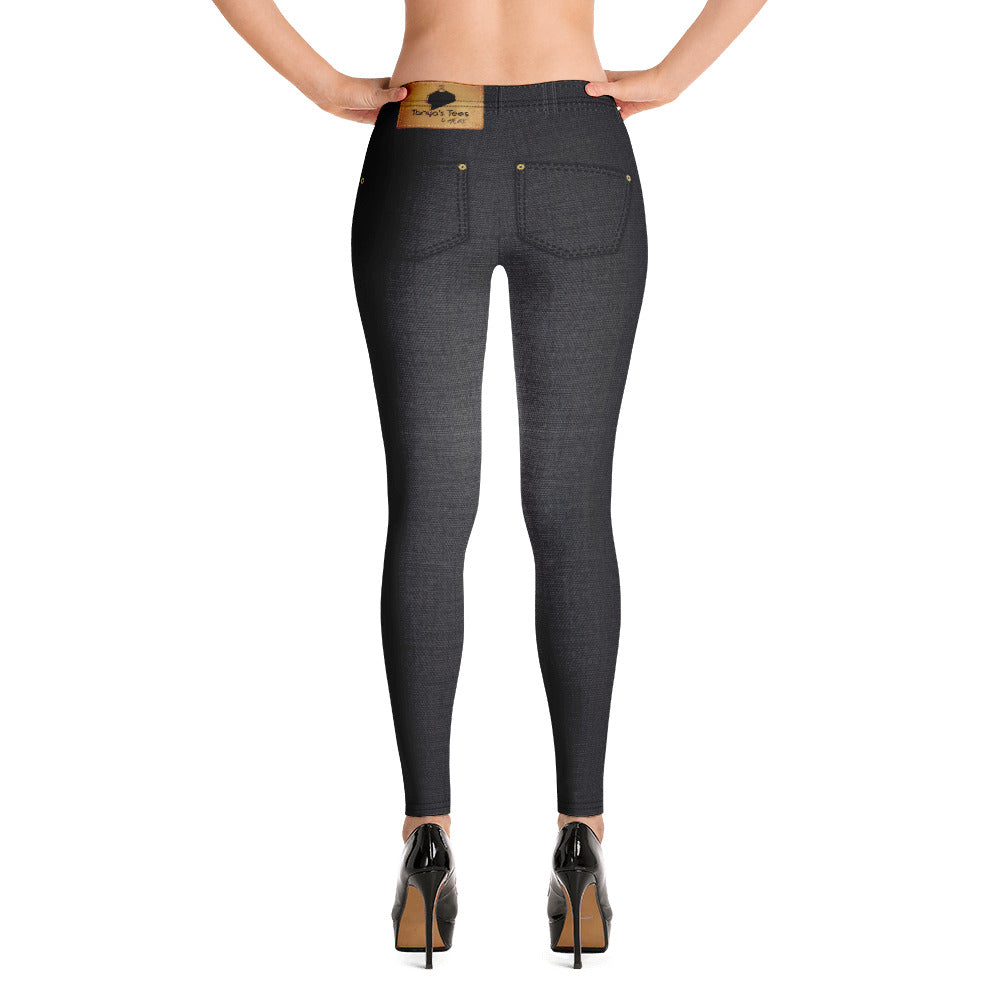 Black Jean Leggings